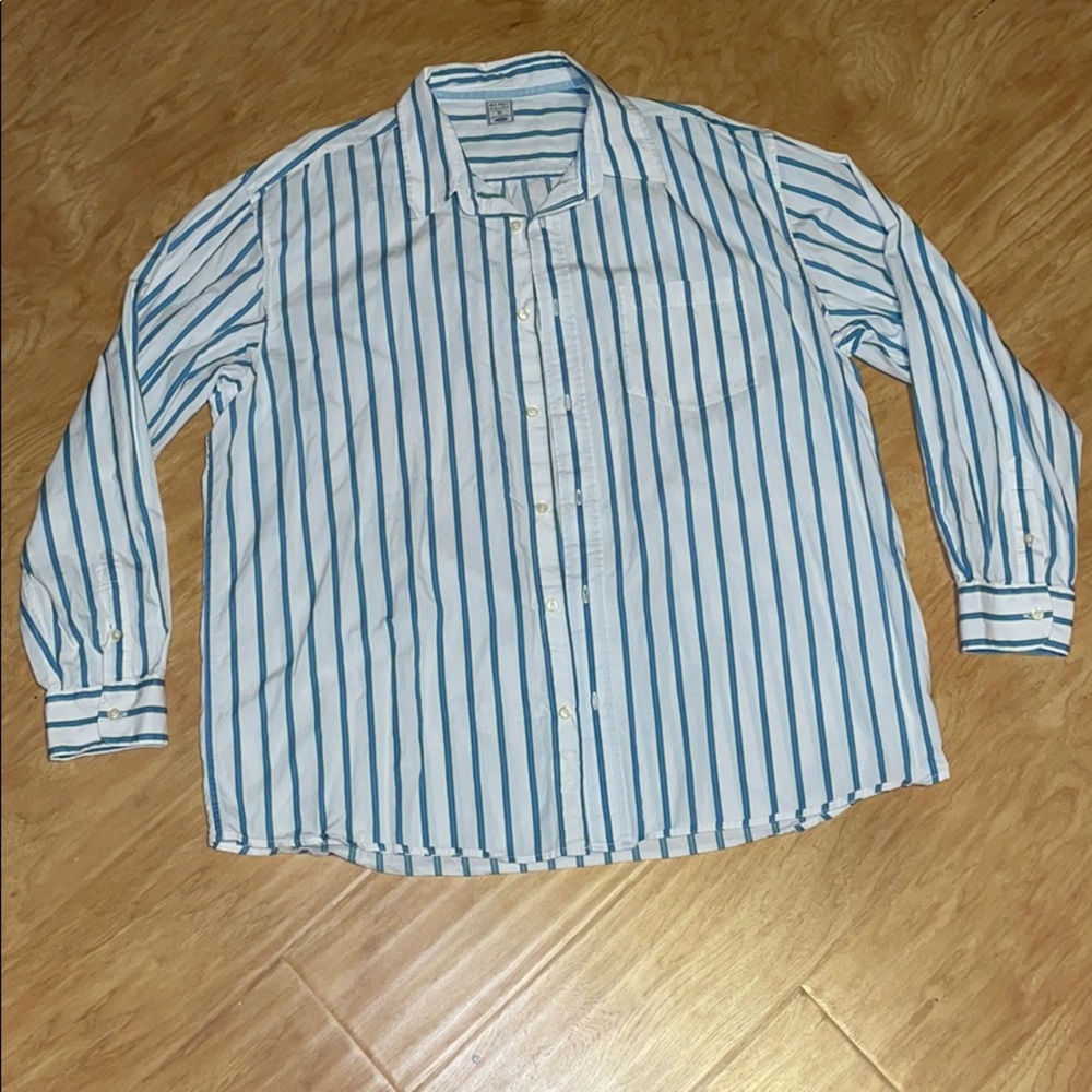 striped button down